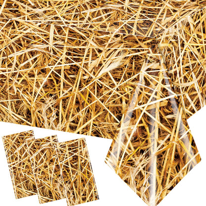 Pymurod 3pcs Straw Tablecovers Farm Hay Tablecloth Starw Hay Bales Decoration for Table Western Cowboy Theme Birthday Party Decorations Hawaiian Luau