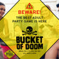 Bananagrams Bucket of Doom Game - Dirty Death Dodging Funny Party Games for Adult Parties and Gifts
