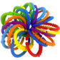 KUTOI Baby Rings Toy Links - 24 Pcs Colorful Teething Rings, Car Seat Toy Plastic Chain Links for Infants, Engaging car seat Toys, Hanging Baby Toys