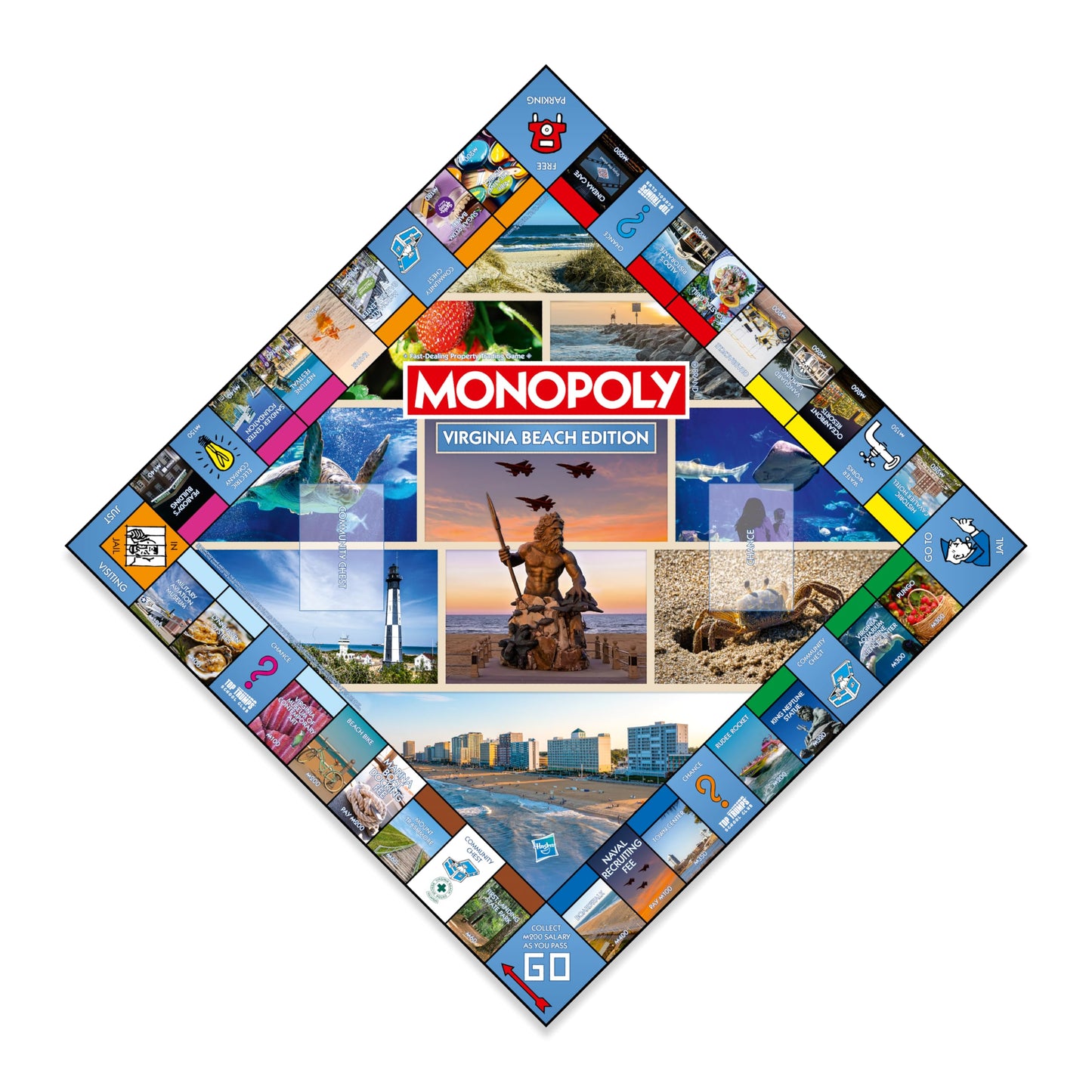 Monopoly Board Game - Virginia Beach, VA Edition: 2-6 Players Family Board Games for Kids and Adults, Board Games for Kids 8 and Up, Great for Game