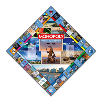 Monopoly Board Game - Virginia Beach, VA Edition: 2-6 Players Family Board Games for Kids and Adults, Board Games for Kids 8 and Up, Great for Game