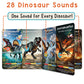 LEARNING BUGS Dinosaur Sound Book for Kids 3-5, 28 Realistic Sounds. Explore Land, Sky, & Sea Dinosaurs, Perfect Educational Toy and Gift for Toddlers