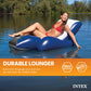 Intex Inflatable Lounge Pool Recliner Lounger Chair with Cup Holders - Heavy-Duty Float Raft for Adults, 220 Lb Capacity Large Floating Tanning Chair