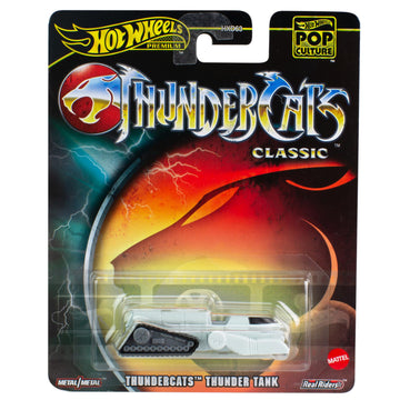 Hot Wheels DieCast - THUNDERCATS Classic THUNDER TANK Vehicle Model - Multicolour - 1/64 Scale - Length 5 cm, HVJ53