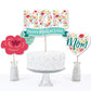Big Dot of Happiness Colorful Floral Happy Mother's Day - We Love Mom Party Centerpiece Sticks - Table Toppers - Set of 15