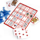 Brybelly Poker Keno Game Set with Cards and Chips - Adult Family Casino Board Game Night Gift Includes Deck of Playing Cards, 12 Boards, 200 Bingo
