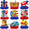 Puerto Rico Party Decorations: 9PCS Puerto Rico Honeycomb Centerpieces for Tables Puerto Rican Rapper Theme Party Decorations Puerto Rican Table Decor
