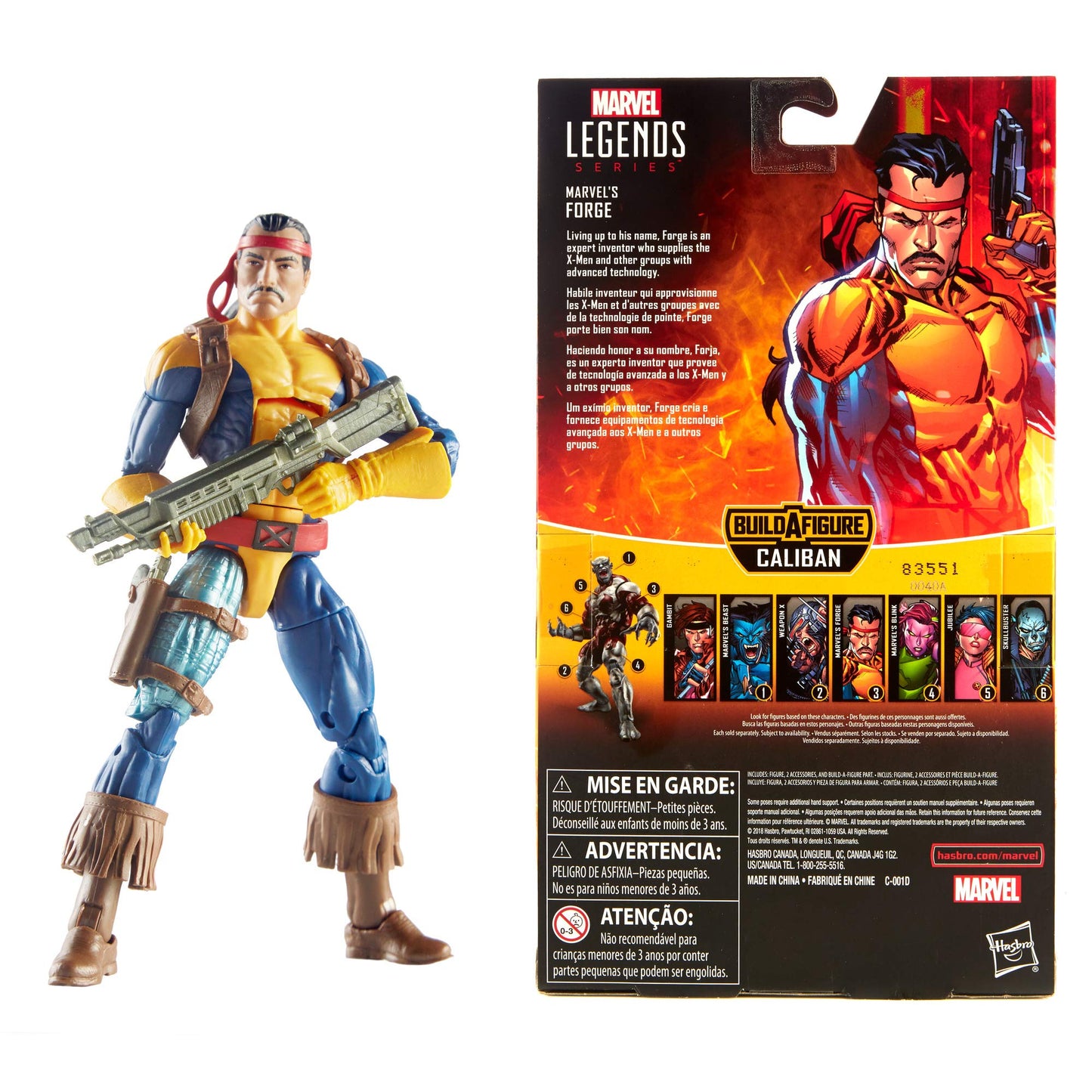 Marvel Legends Series 6" Collectible Action Figure Forge Toy (X-Men Collection) - with Caliban Build-A-Figure Part