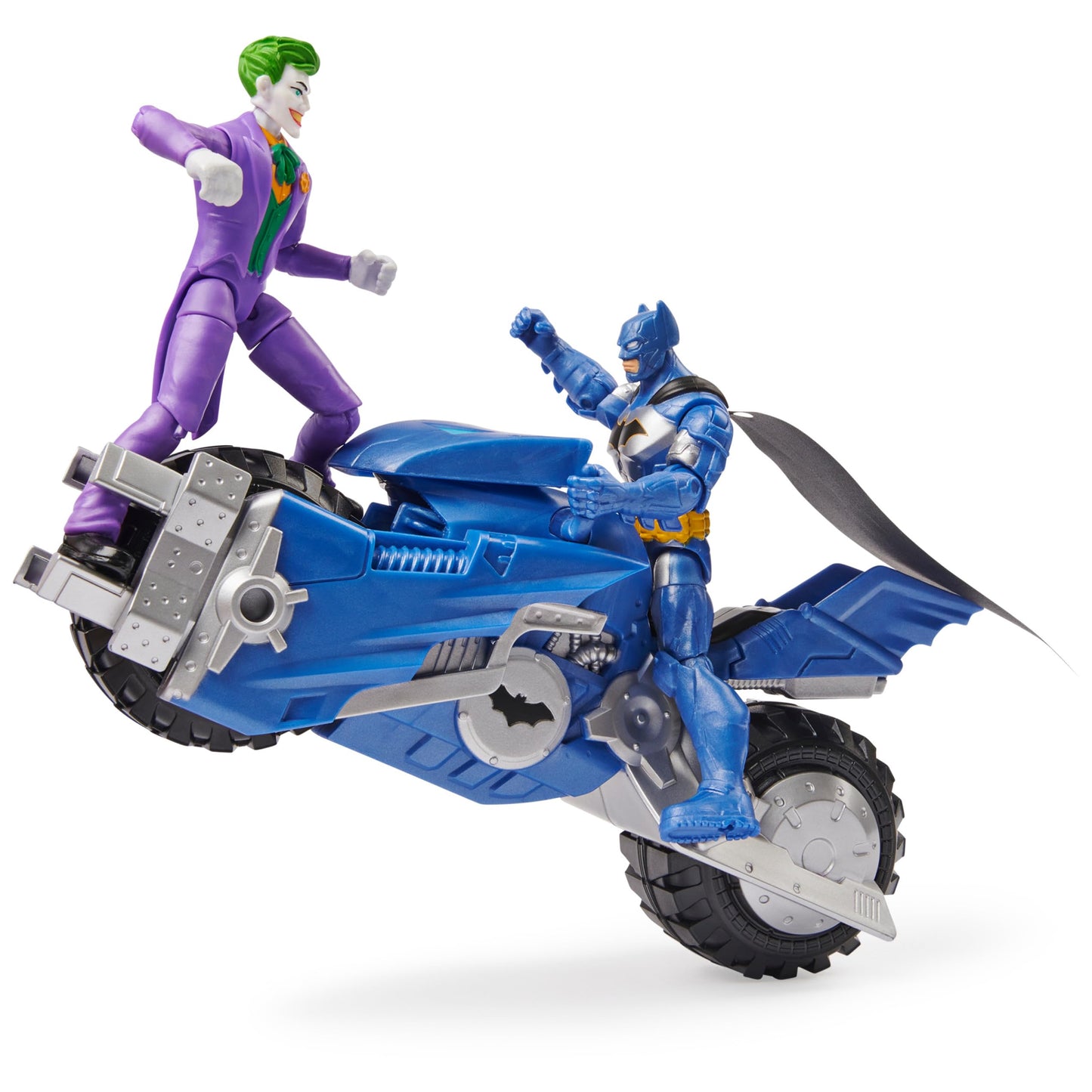 Batman DC Comics Batcycle Vehicle with Exclusive and The Joker 4-inch Action Figures, Kids Toys for Boys, Target Exclusive