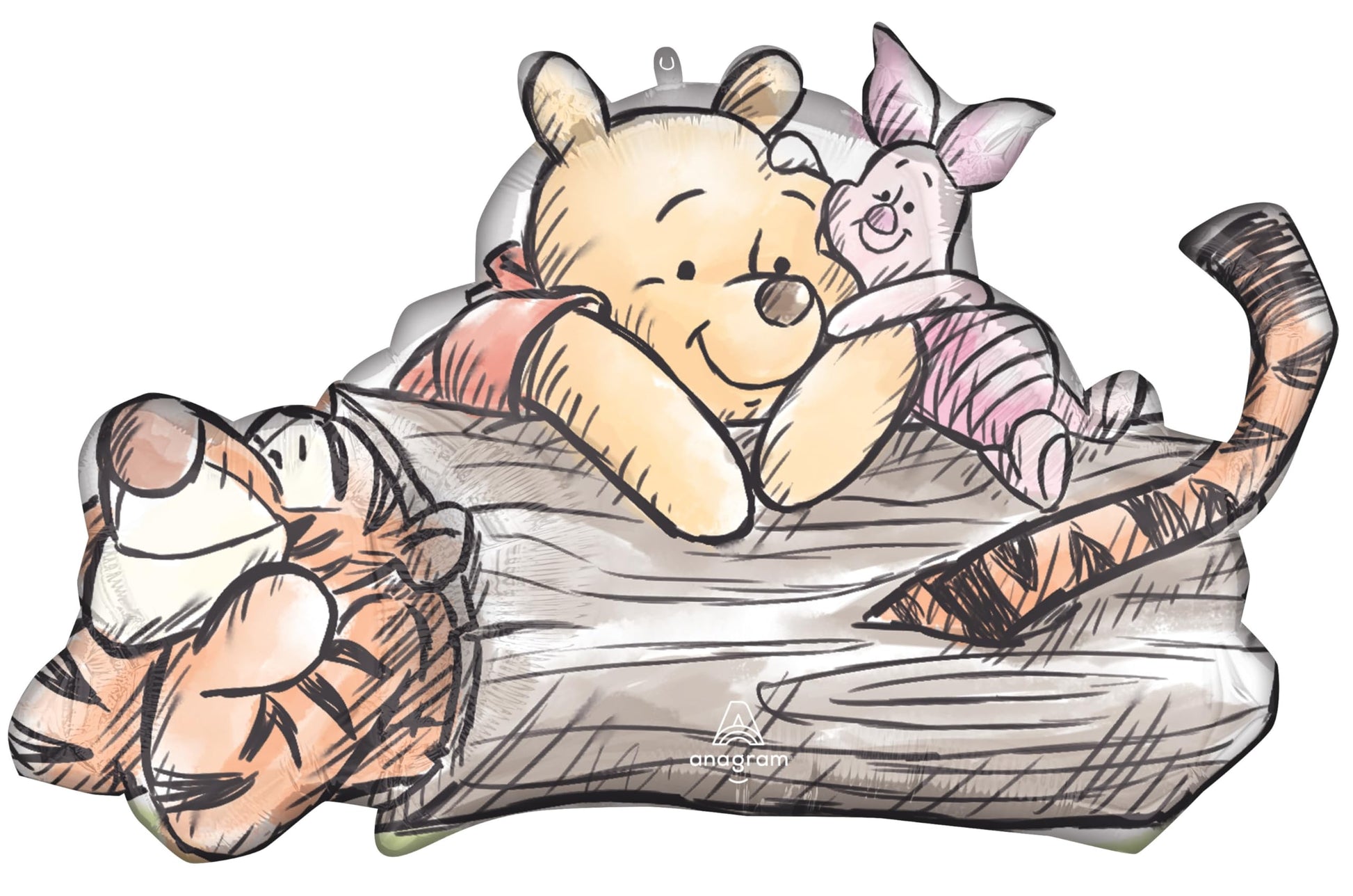 Classic Pooh Birthday Party Supplies 7pc Balloons Decorations with Airloonz