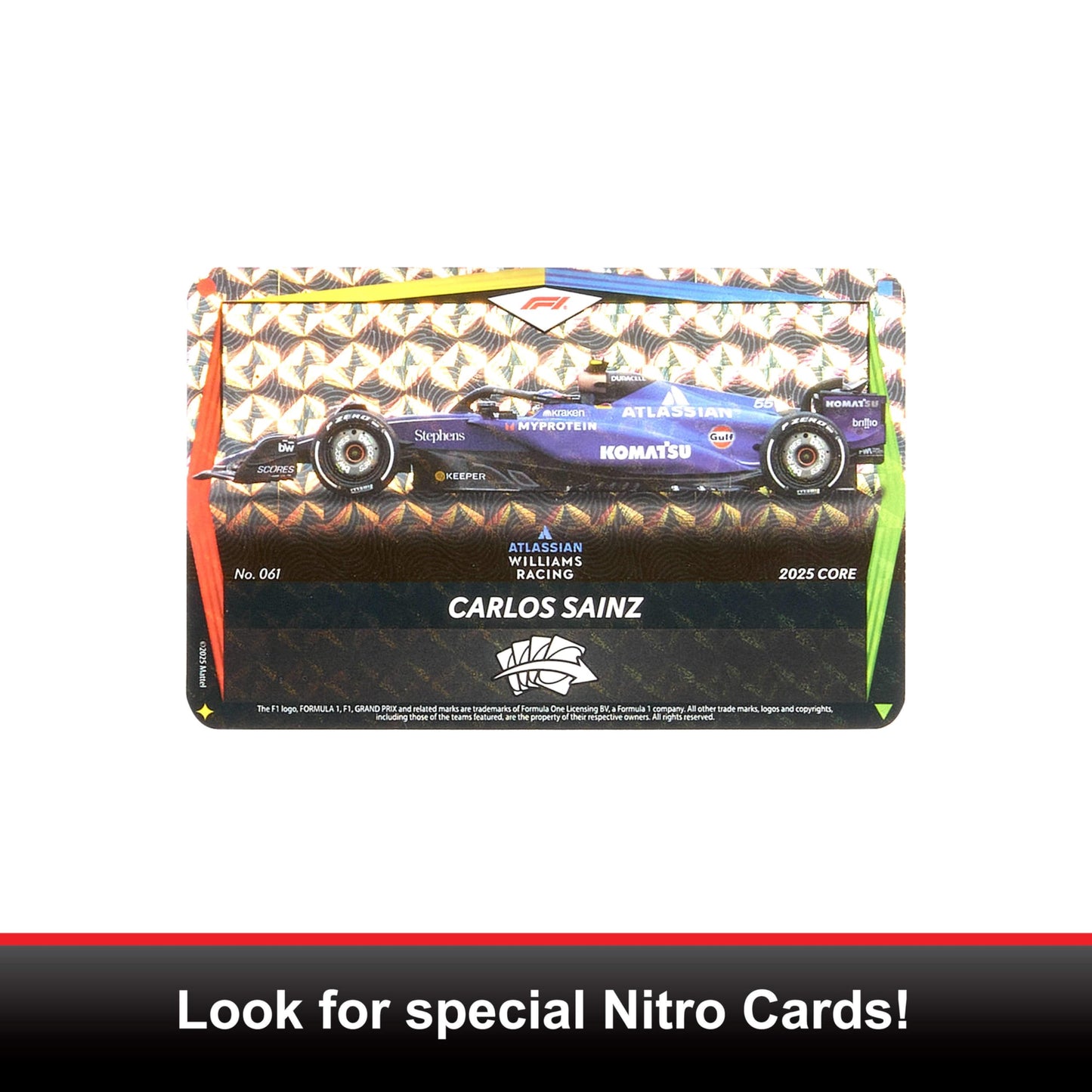Mattel Games UNO Elite Formula 1 Booster Set 2 Pack with 60 Elite Action Cards, 2025 Core Edition