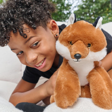 The Petting Zoo Fox Stuffed Animal, Gifts for Kids, Wild Onez Zoo Animals, Fox Plush Toy 9 inches