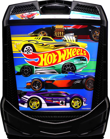 Hot Wheels 100-Car Storage Case - Large Capacity Organizer for 1:64 Die-Cast Vehicles with Handle and Latch, Durable Portable Carrying Case for Kids