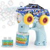 Monster Truck Bubble Gun for Kids, Automatic Bubble with LED Lights,Blue