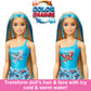 Barbie Color Reveal Doll & Accessories with 6 Unboxing Surprises, Groovy-Themed Series with Color-Change Bodice, 1960s Inspired