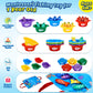 Gacoman Montessori Toys for 1 Year Old - Cloth Fishing Game for Toddler1-3 with Stacking Cups, Number Color Stacking & Counting, Educational Baby Toys