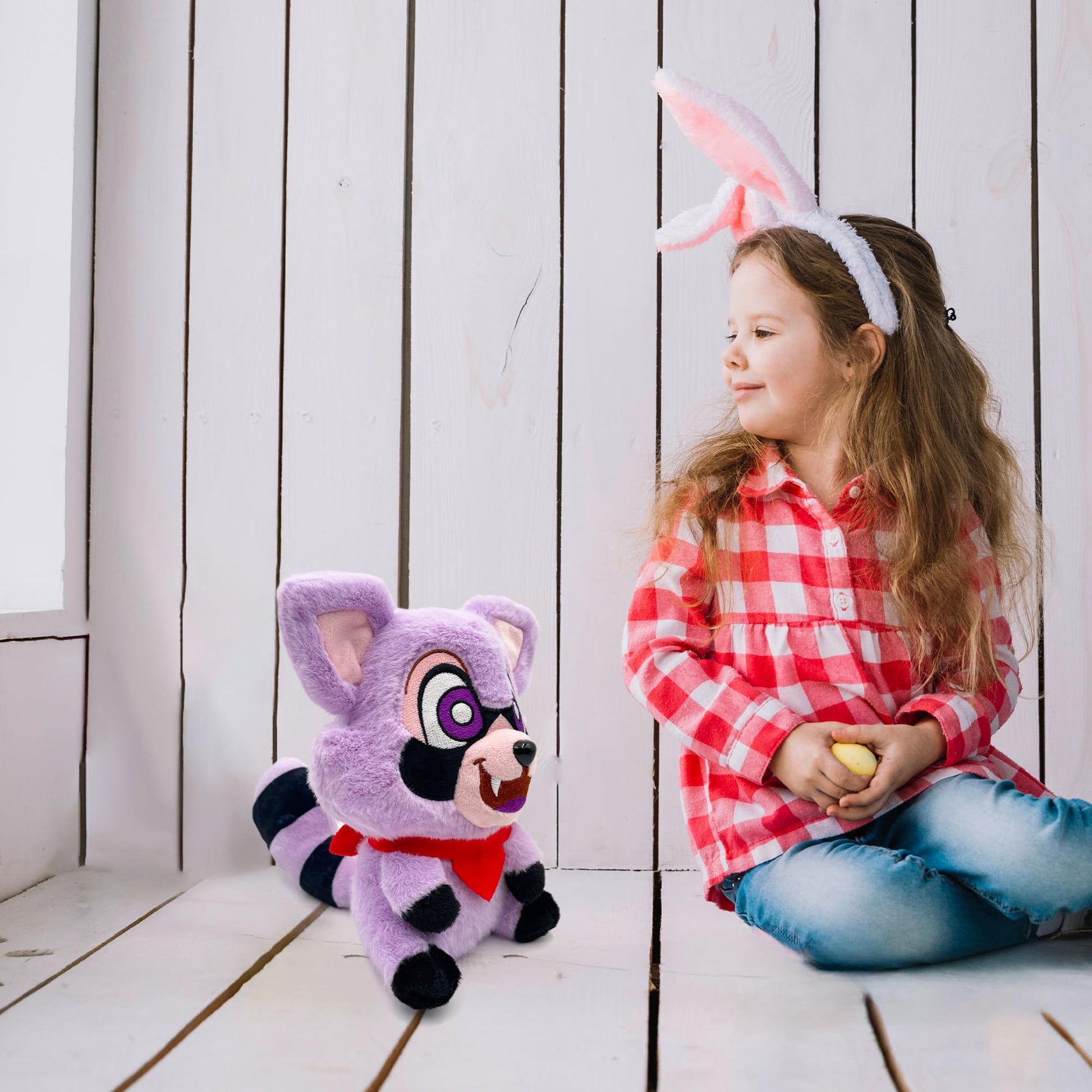 Adenzai Indigo Park Plush Toys - Rumbley the Raccoon | Rambly the Raccoon Plush, Rambly Plush Indigo Park, Stuffed Raccoon, Raccoon Pillow, Rocket
