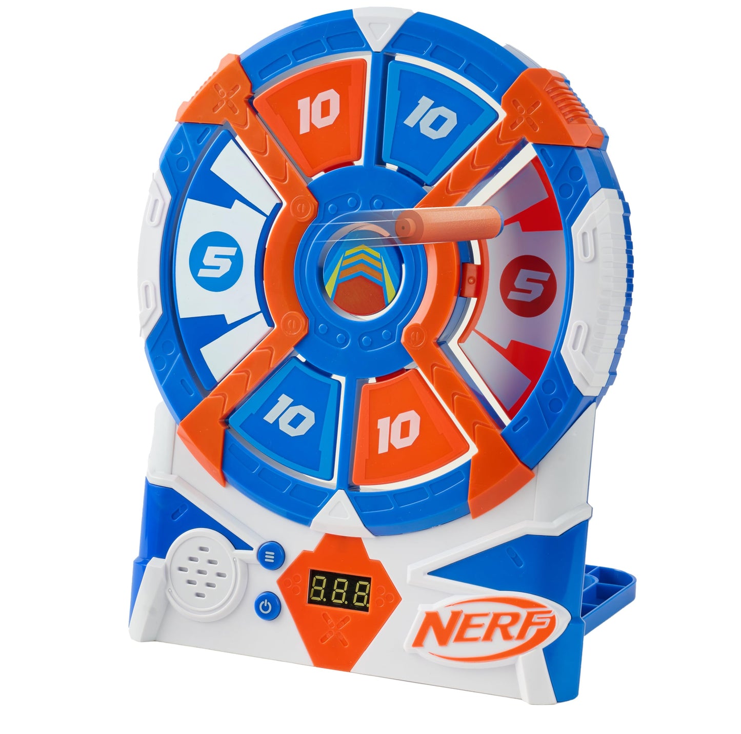 NERF Strike 'N Score Digital Target Game - Arcade-Style Foam Dart Blaster Game with Reactive Targets, Score Display & 4 Modes