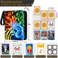 Trading Card Binder, 9 Pocket Card Binder for Cards Display and Storage, Card Holder with 50 Removable Sleeves, Zipper Card Ablum Book Case for