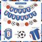 Happy Birthday Sports Banner - Sports Theme Birthday Party Decorations, Happy Birthday Ball Garland Sign, Banner for Boy Birthday Party Decor, Ball