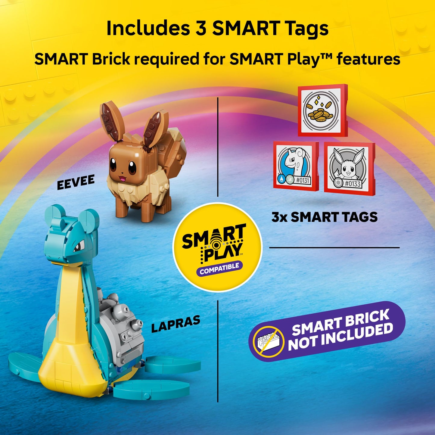LEGO Pokémon SMART Play: Eevee and Lapras's Treasure Hunt 72162