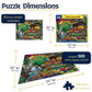 White Mountain 500 Piece Jigsaw Puzzle Spring Flowers, Cabin in The Woods