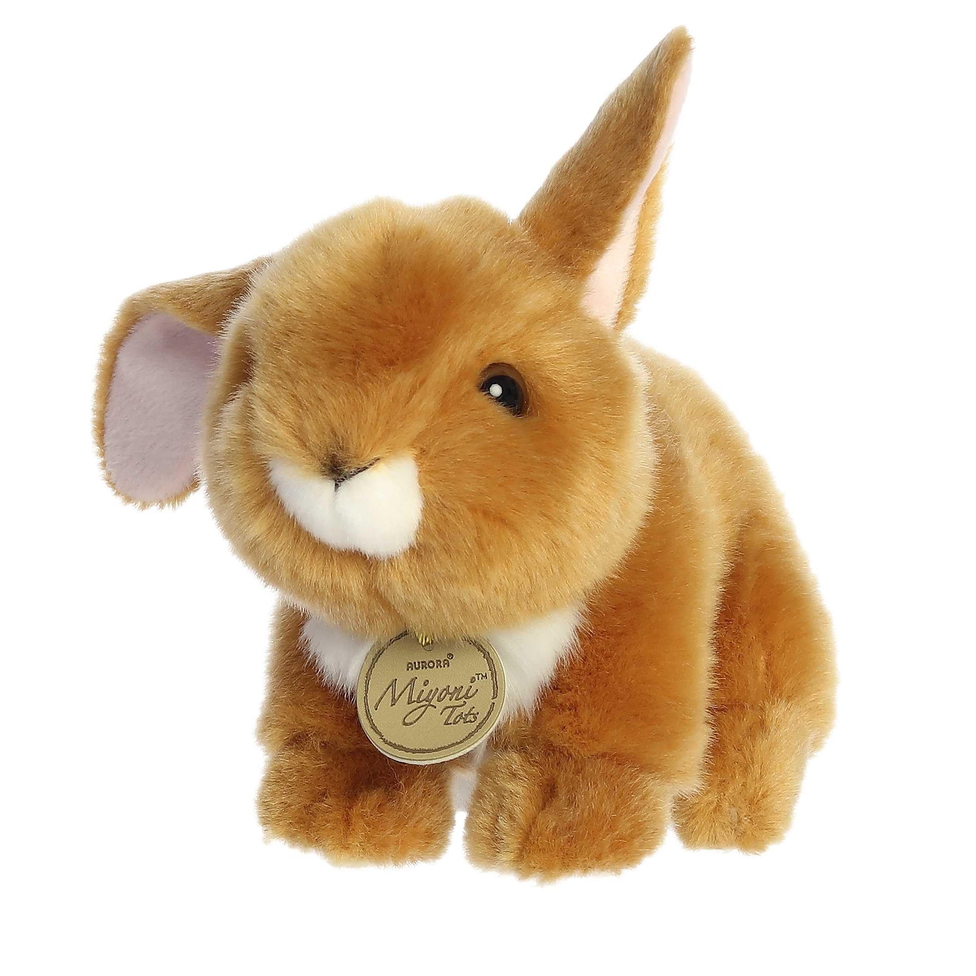 Aurora® Adorable Miyoni® Tots Playful Baby Bunny Stuffed Animal - Lifelike Details Make a Cherished Companion - Perfect for Decorating Bedrooms or