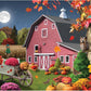 Bits and Pieces - 300 Piece Jigsaw Puzzle for Adults - 18" x 24" - Hootin' Harvest Moon - 300 pc Large Piece Fall Halloween Jigsaw by Alan Giana