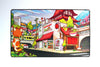 1985 Games Milk Carton Cat Playmat - Premium Non-Slip Tabletop Gaming Mat for MTG, DND & Card Games