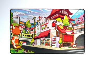 1985 Games Milk Carton Cat Playmat - Premium Non-Slip Tabletop Gaming Mat for MTG, DND & Card Games
