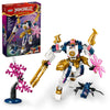LEGO NINJAGO Sora’s Elemental Tech Mech Mini Ninja Toy, Customizable Figure, Adventure Toy Set for Kids with Sora Minifigure, Ninja Action Figure Gift