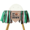 Football 1st Year Down Birthday High Chair Banner,Football 1st Birthday