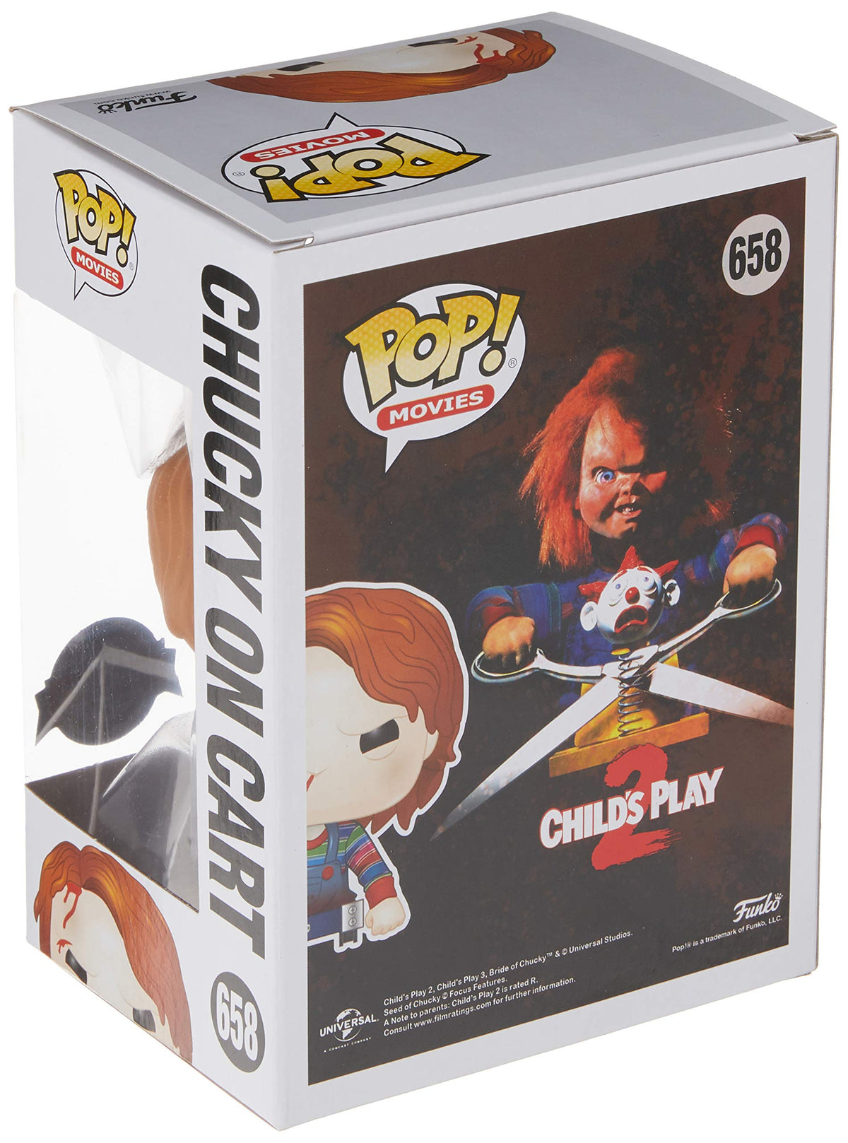 Funko - Child's Play-Chucky On Cart Exclusive Figurine, Multicoloured, 35039