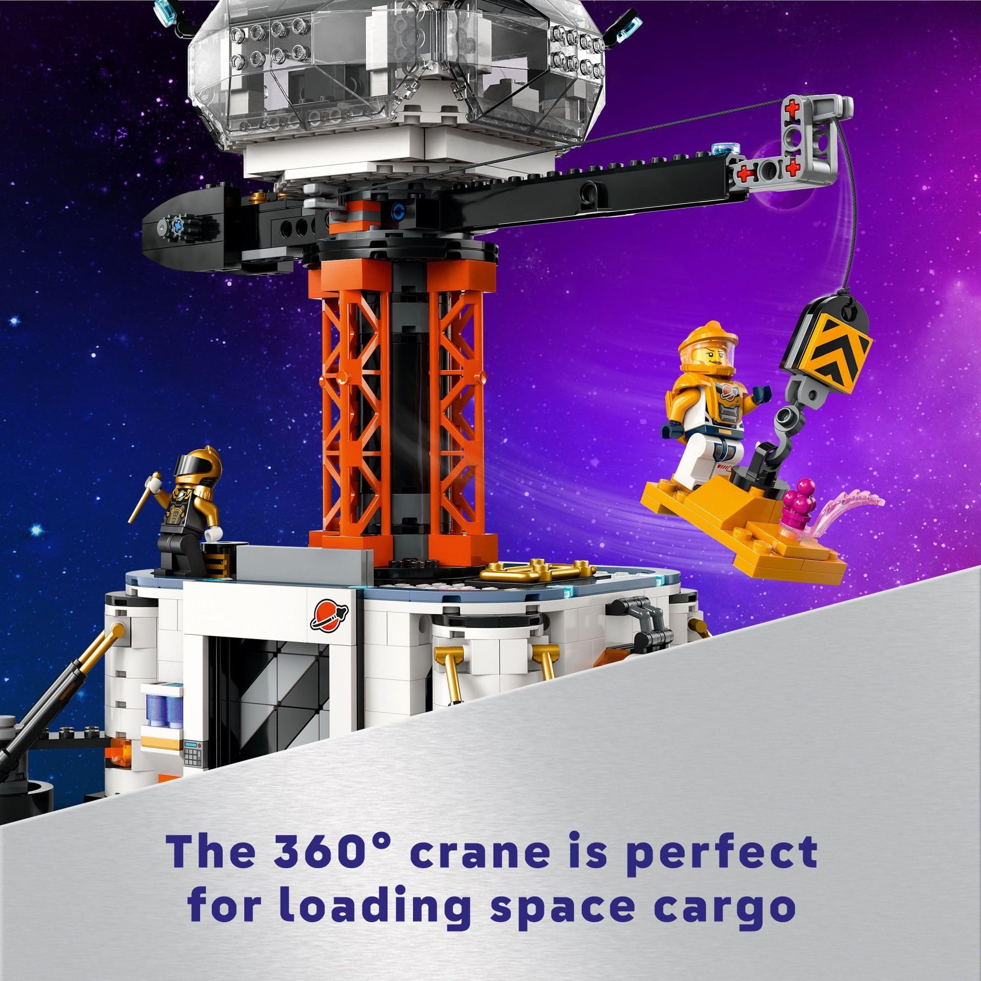 LEGO City Space Base and Rocket Launchpad, Planet Exploration Toy, Building Kit for Creative Role Play, Rocket Ship Toy for Kids Ages 8 Plus, 6