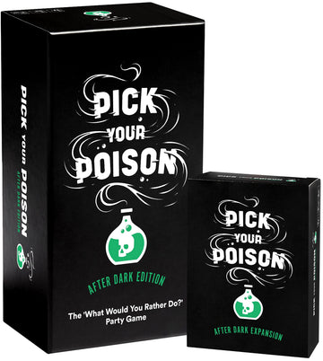 Pick Your Poison After Dark + Expansion Set - Adult Party Game for Friends & Groups | Hilarious “Would You Rather” Card Game | Funny Icebreaker