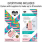 Choose Friendship Bracelet Making Kit - 20 Pre-Cut Threads, Portable Loom with Storage, Makes 8 Bracelets, Craft Gift for Kids Ages 8+, Blush Pink