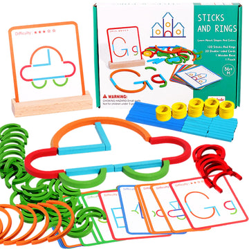 puzgic Stem Kids Toys for Creative Learning Building Educational Resources Kids Toy for Preschool and Kindergarten 3 4 5 6 Years Old Boys and Girls