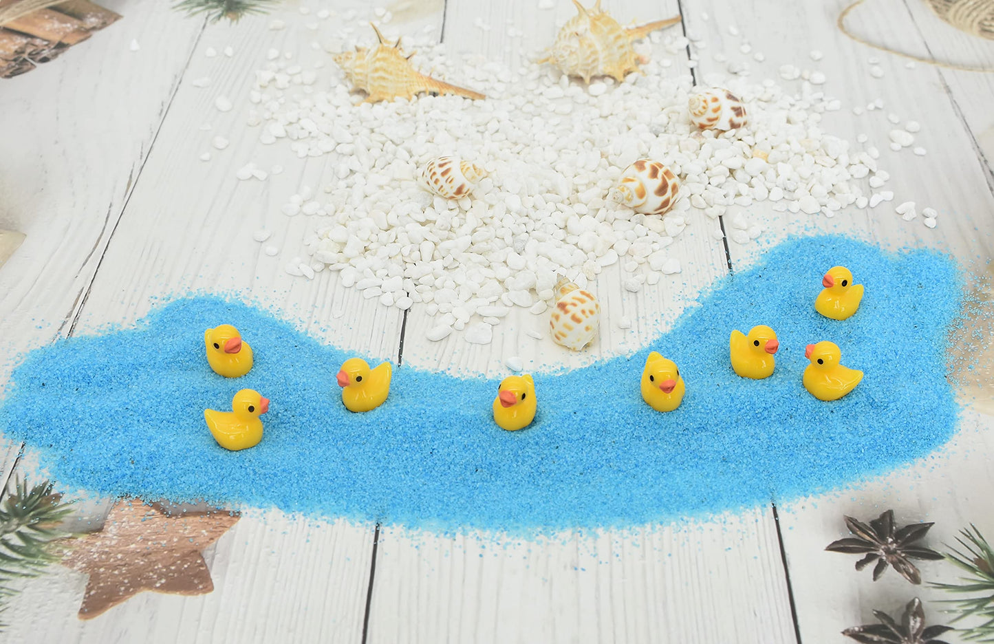 Yuronam 70 Pcs Yellow Mini Resin Ducks
