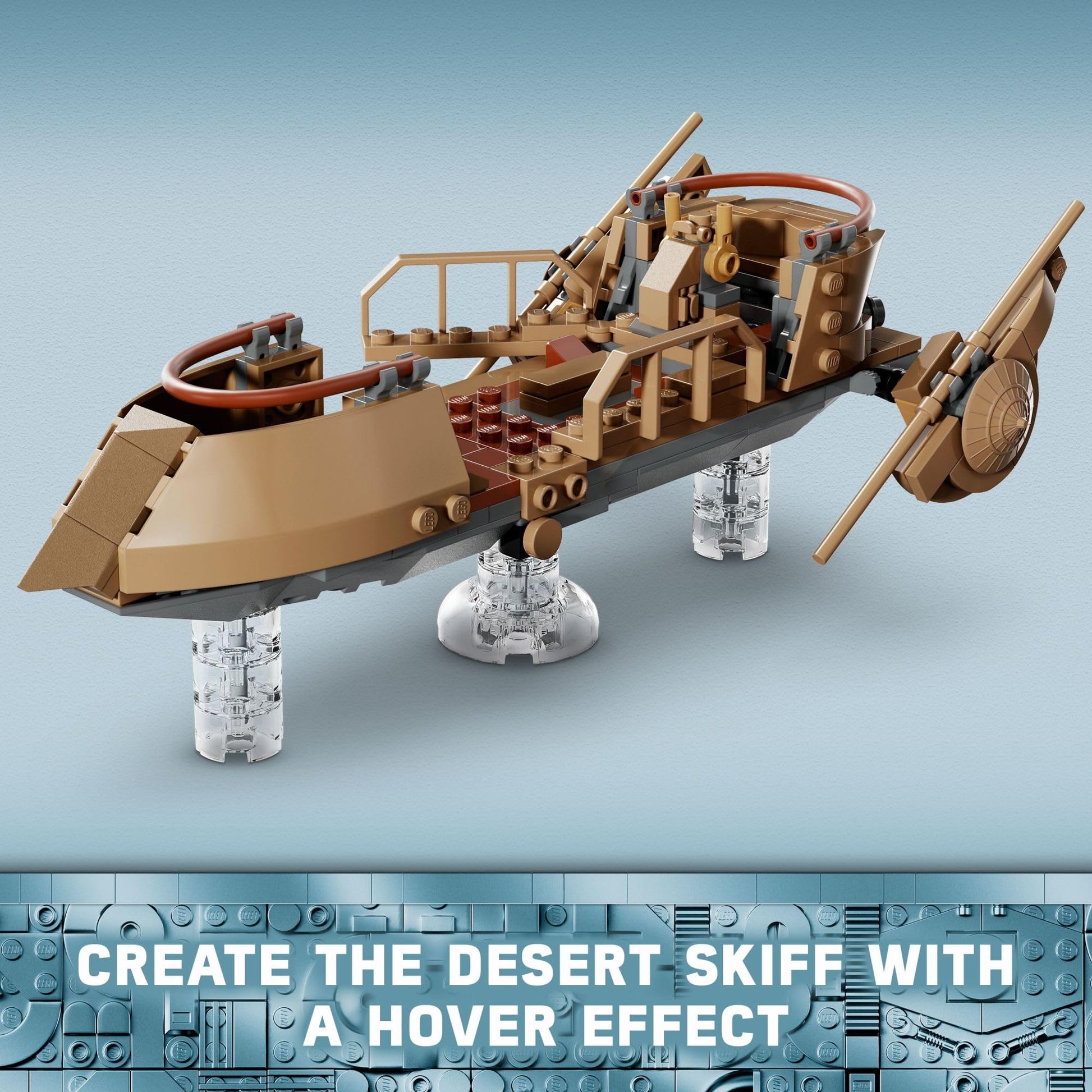 LEGO Star Wars: Return of The Jedi Desert Skiff & Sarlacc Pit, Vehicle Building Set with 25th Anniversary Minifigure Nien Nunb, Collectible Toy