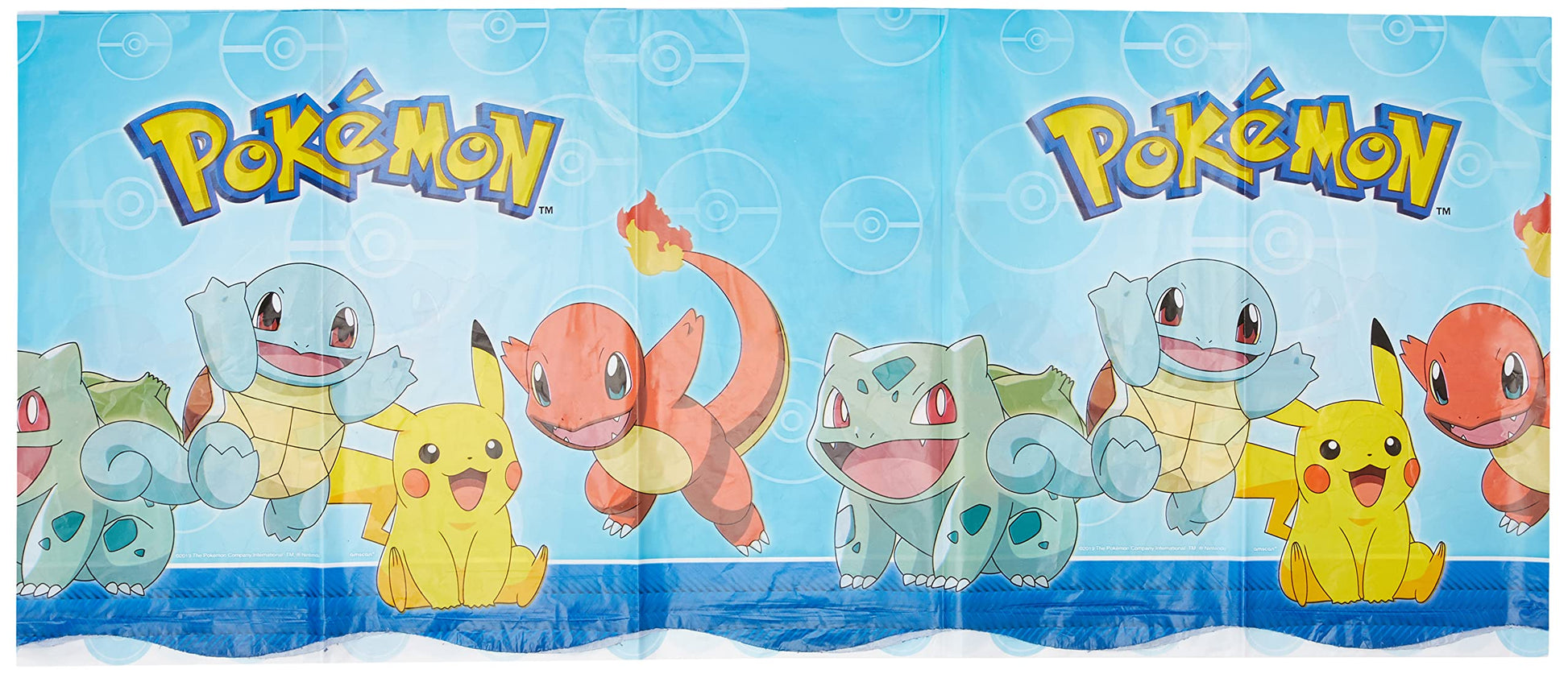 Captivating Pokémon Plastic Table Cover - 54" x 96" (1 Pc.) - Premium & Vibrant Colors - Ideal for Themed Parties & Events