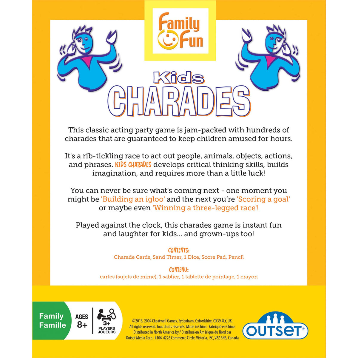 Kids Charades Classic Edition - Children's Game - Family Game - Features 300 Charades - Develops Critical Thinking, Builds Imagination, and Supports
