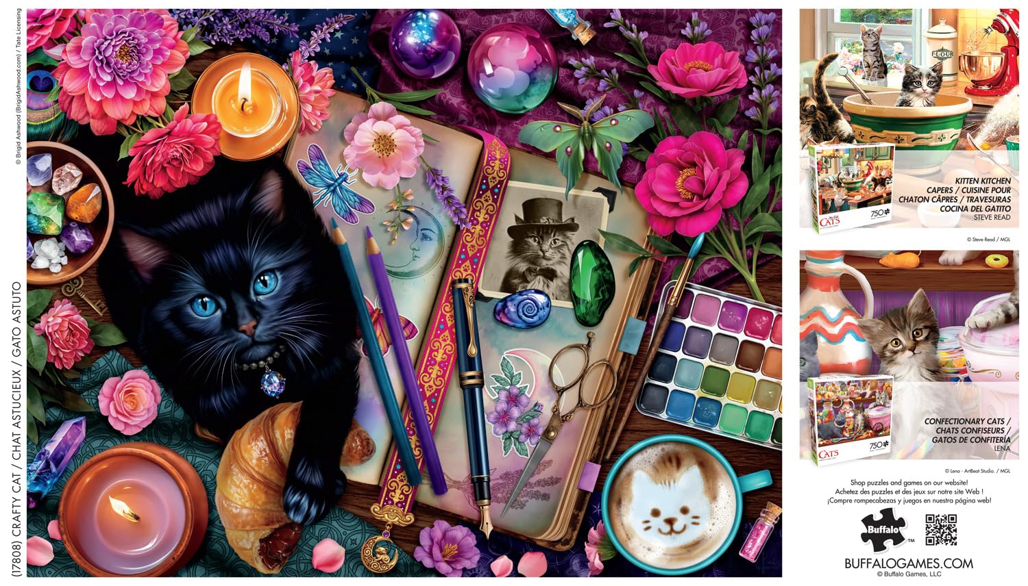 Buffalo Games - Crafty Cat - 750 Piece Jigsaw Puzzle for Adults