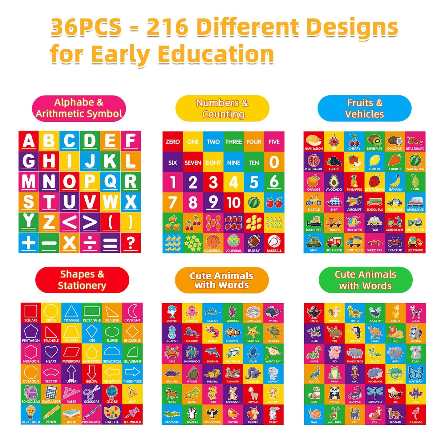 Magnetic Blocks for Toddlers 1-3, 1.4 inch Large Building Blocks Number ABC Learning Toys for 1 2 3 4 5+ Year Old Boys Girls Educational Montessori
