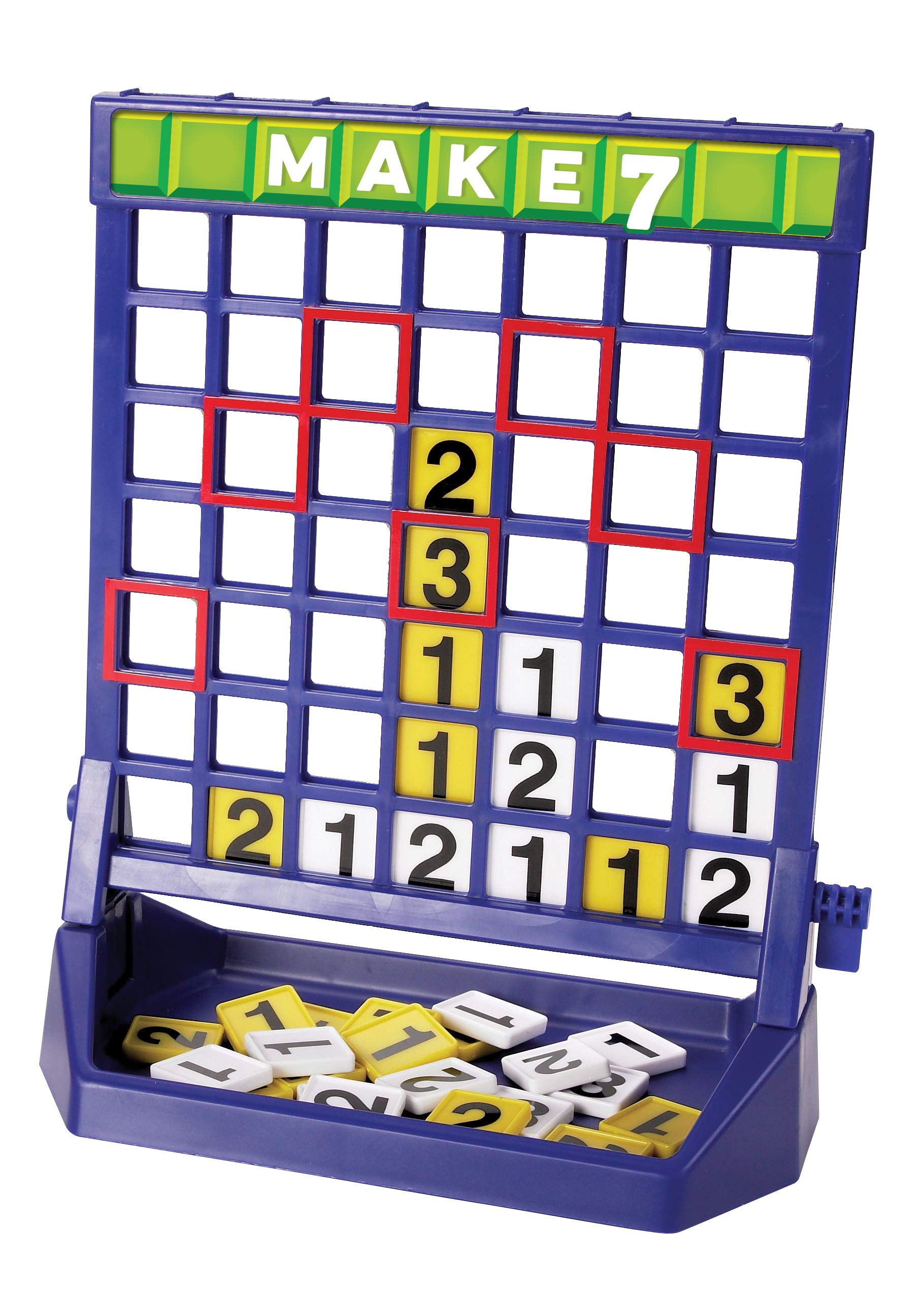 Make 7 - The Connect-The-Numbers Tile Game by Pressman Multi Color, 5"