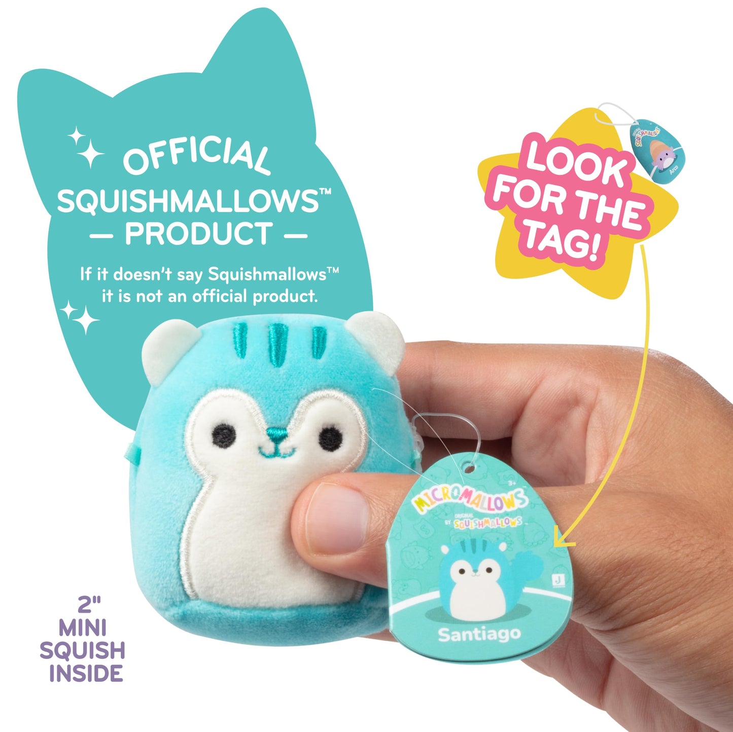 Squishmallows Micromallows Series 1 Mini Mystery Plush (1 Pack) Official Jazwares Stocking Stuffer Plush - Collectible Soft & Squishy Blind Capsules