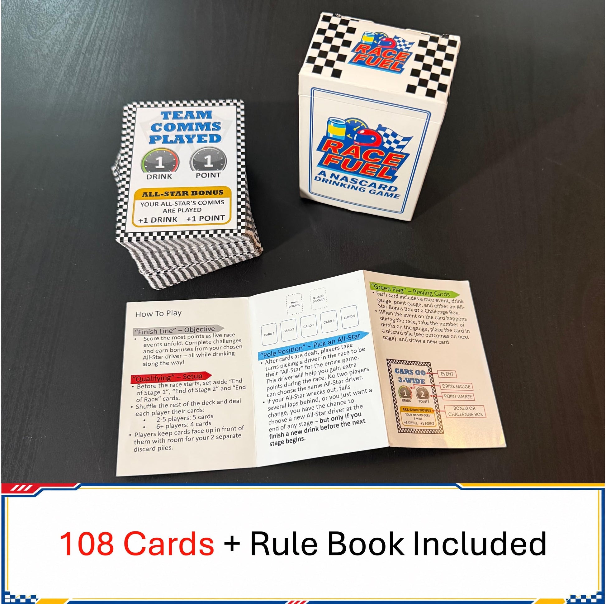 Race Fuel - Live Race Day Card Game for Racing Fans & Watch Parties