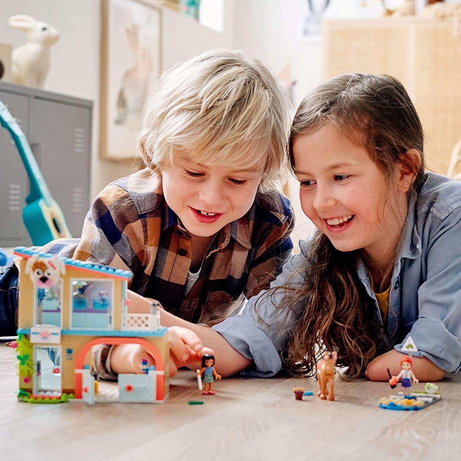 LEGO Friends Heartlake City Vet Clinic 41446 Building Kit; Animal Rescue Toy Makes a Great-Value Christmas, Holiday or Birthday Gift for Kids Who Love