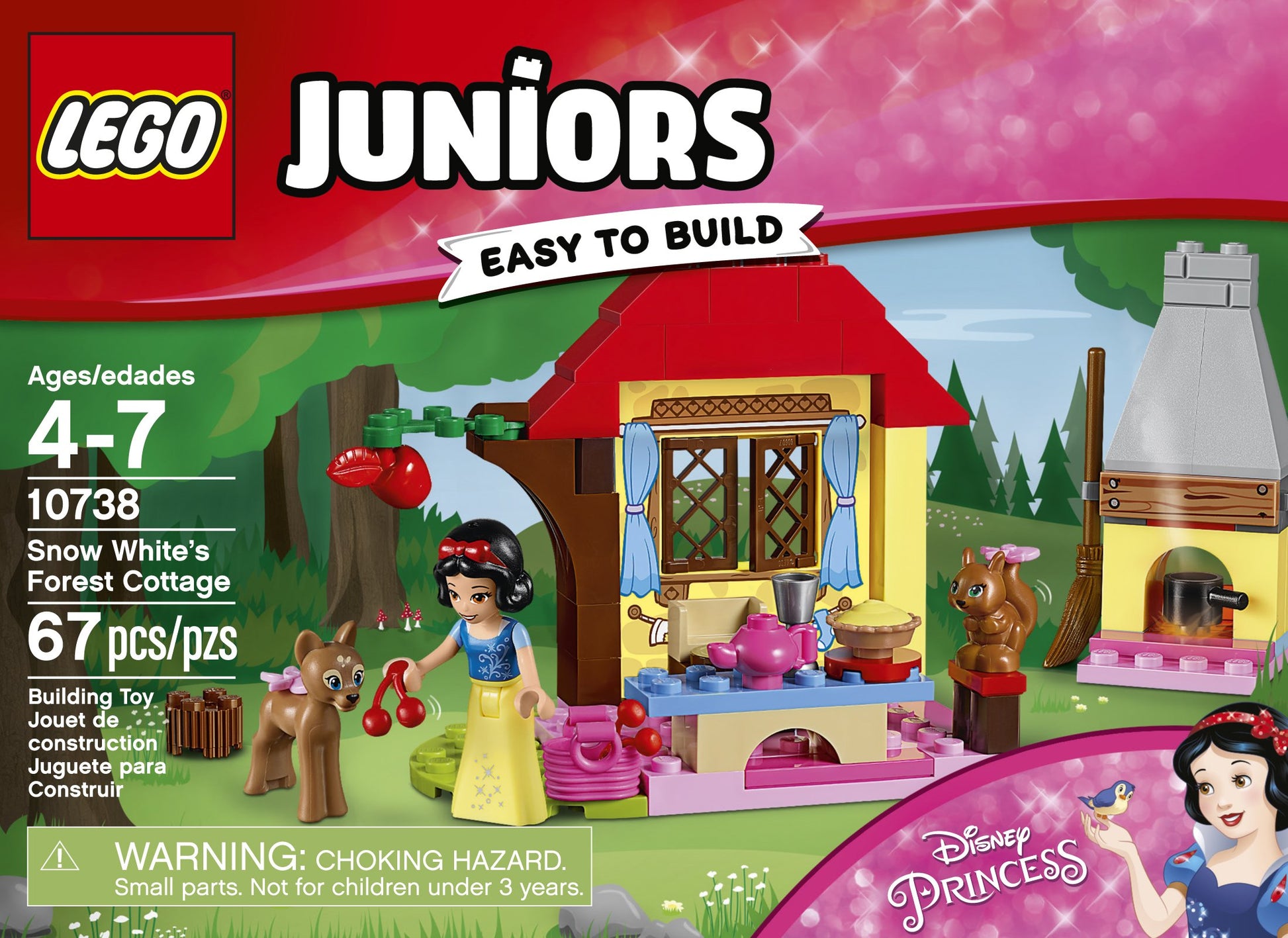 LEGO Juniors Snow White's Forest Cottage 10738 Building Kit (67 Piece)