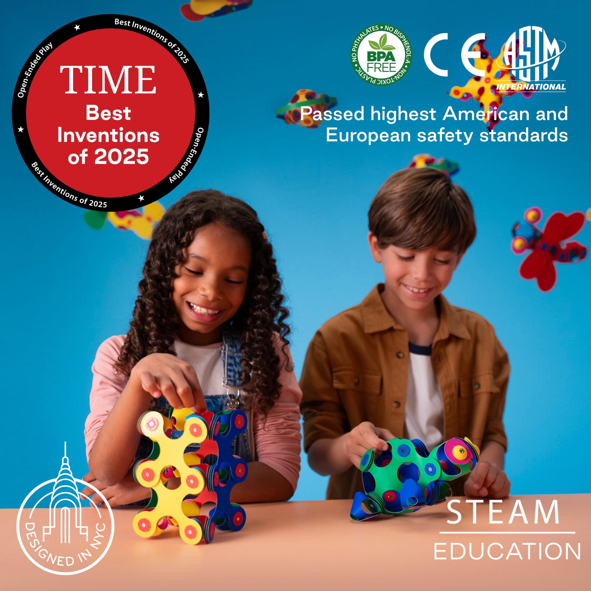 Clixo Crew 30 Piece Pack - The Flexible, Durable, Imagination-Boosting Magnetic Building Toy - Modern, Modular Designs for Hours of STEM Play.