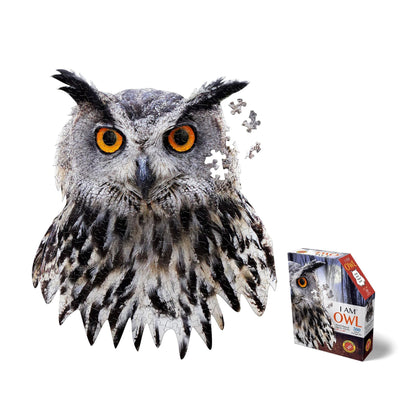 Madd Capp Puzzles - I AM Owl - 300 Pieces - Animal Shaped Jigsaw Puzzle
